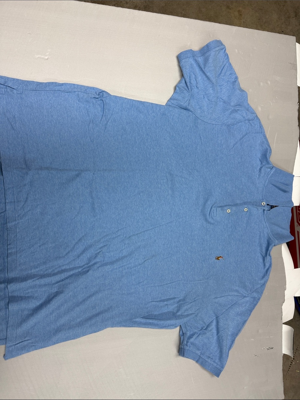 Ralph Lauren Men's Heather Sky Blue Polo